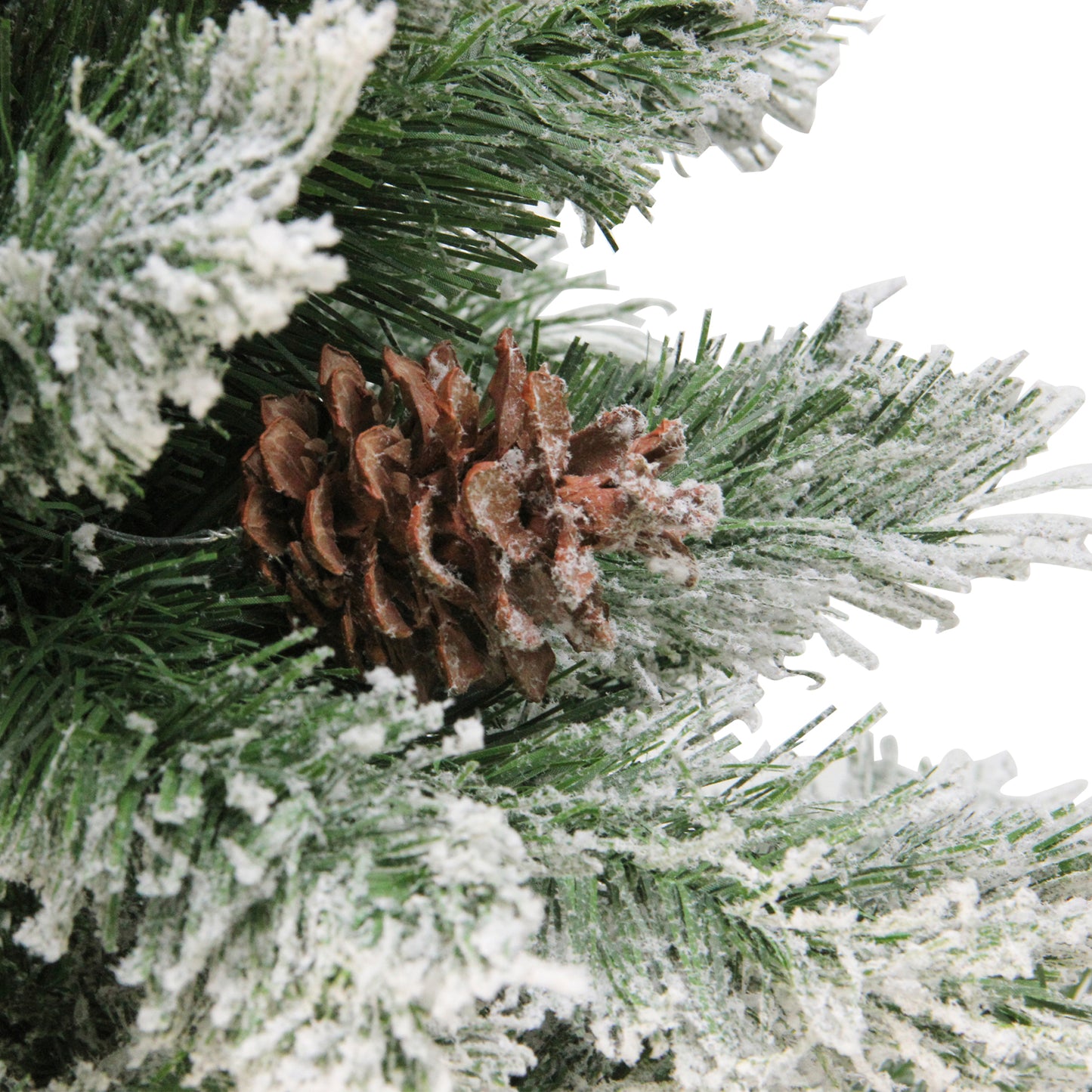 7' Flocked Angel Pine Artificial Christmas Tree - Unlit