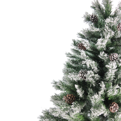 7' Flocked Angel Pine Artificial Christmas Tree - Unlit